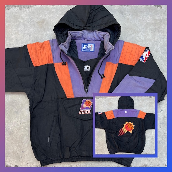 Vintage Starter Phoenix Suns Pullover Half Zip Jacket 90s NBA - Etsy