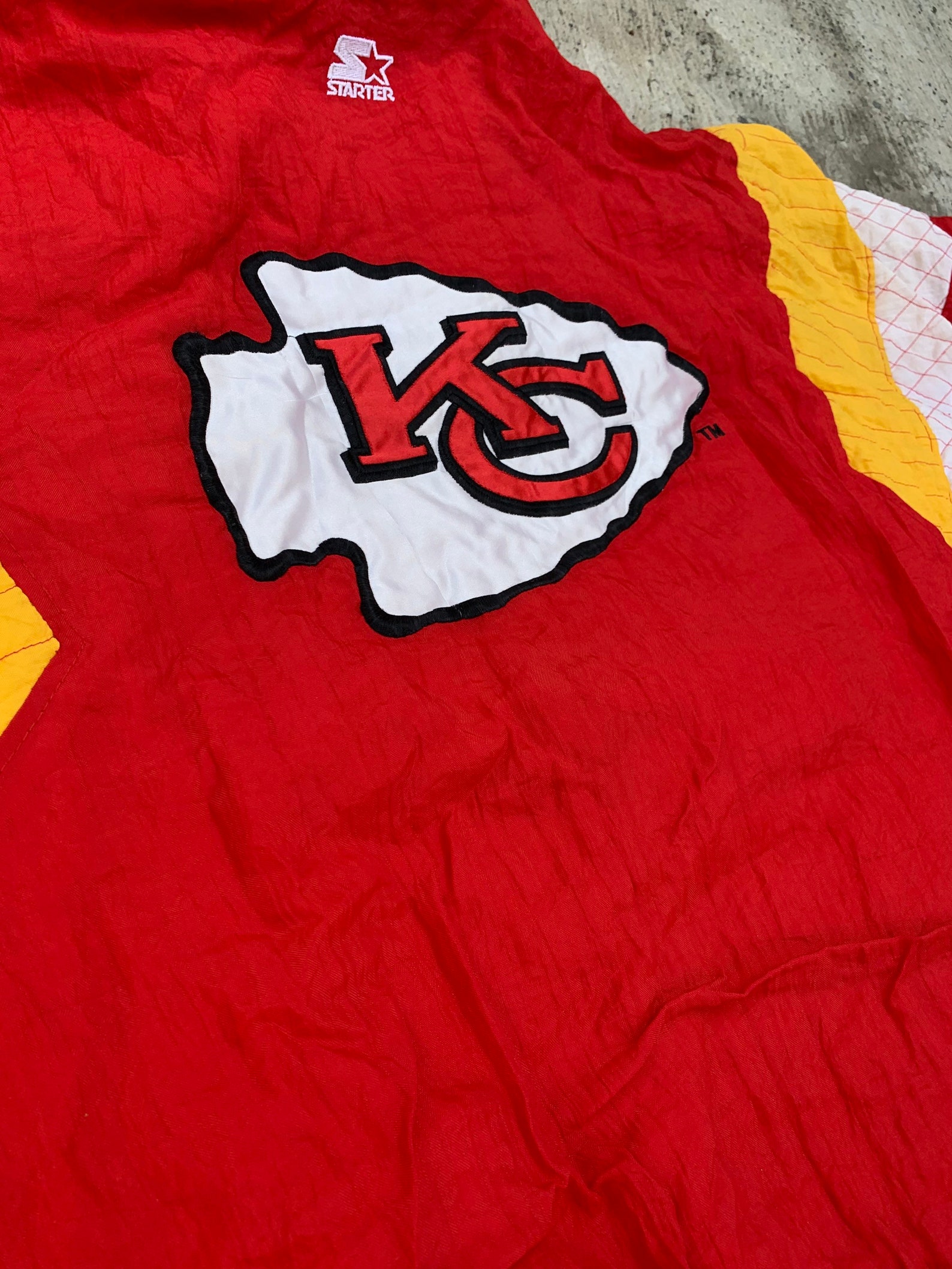 Vintage starter Kansas City Chiefs full zip jacket 90s nfl Etsy