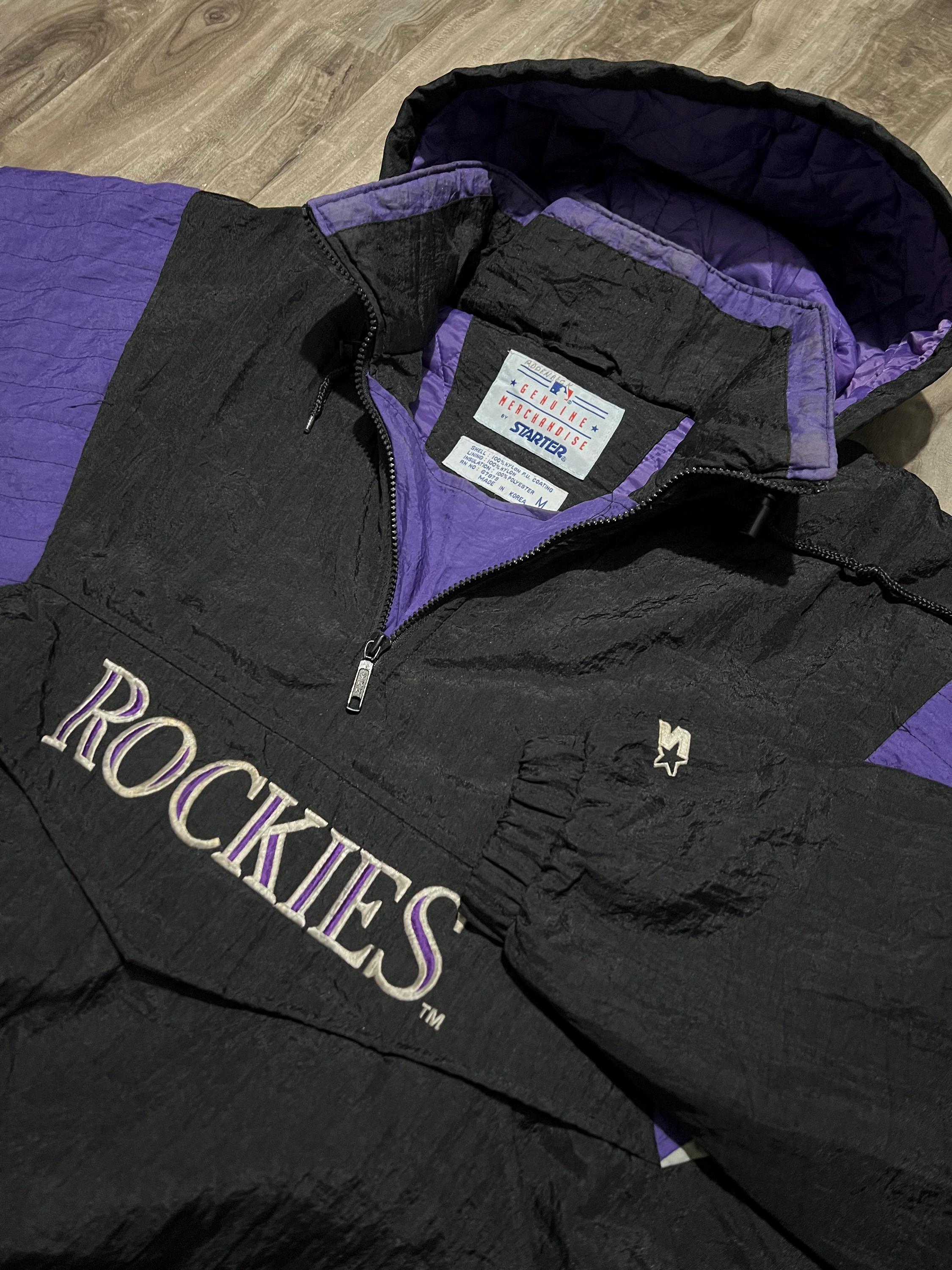 【STARTER】90's MLB Rockies スタジャン A-2414 STARTER】90's MLB Rockies スタジャン A-2414 Vintage Early