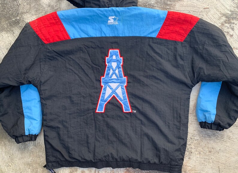 RARE vintage starter Houston / Tennessee NFL Oilers pullover Etsy