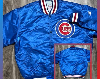 Vintage Starter Chicago Cubs satin bomber jacket 80s NBA