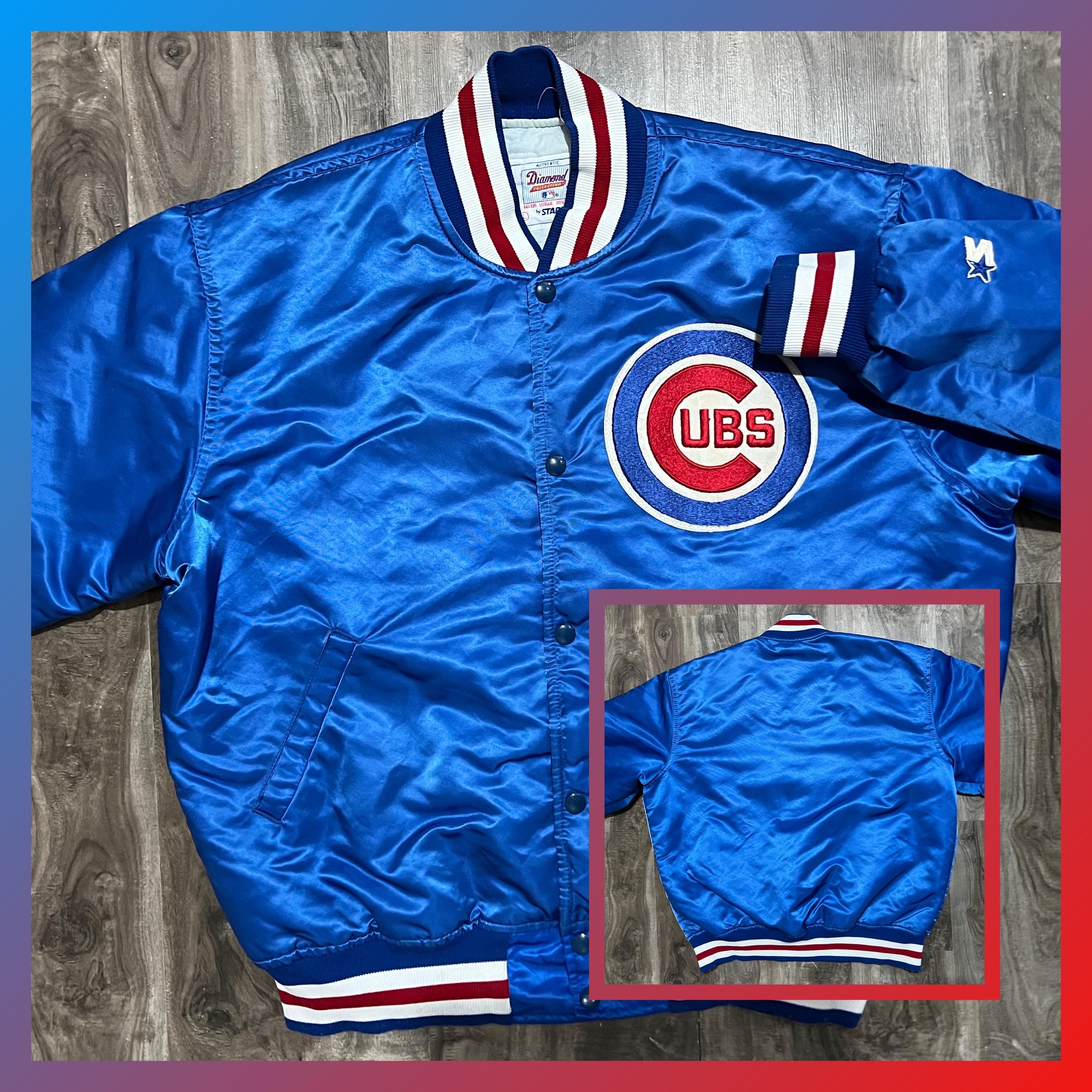 Vintage Starter Chicago Cubs satin bomber jacket 80s NBA