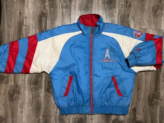 Vintage Pro Player Tennessee Oilers Full Zip Puffer Jacket