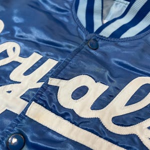 1980's vintage starter Kansas City Royals satin bomber jacket MLB image 10