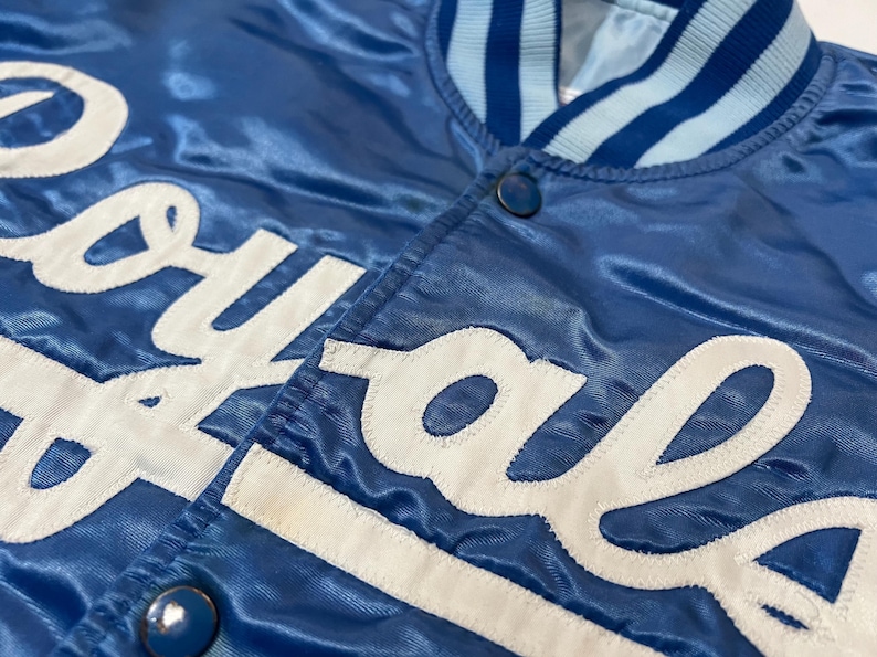 1980's vintage starter Kansas City Royals satin bomber jacket MLB image 10