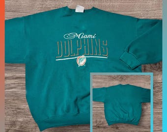 Vintage Miami Dolphins Embroidered Crewneck Sweatshirt