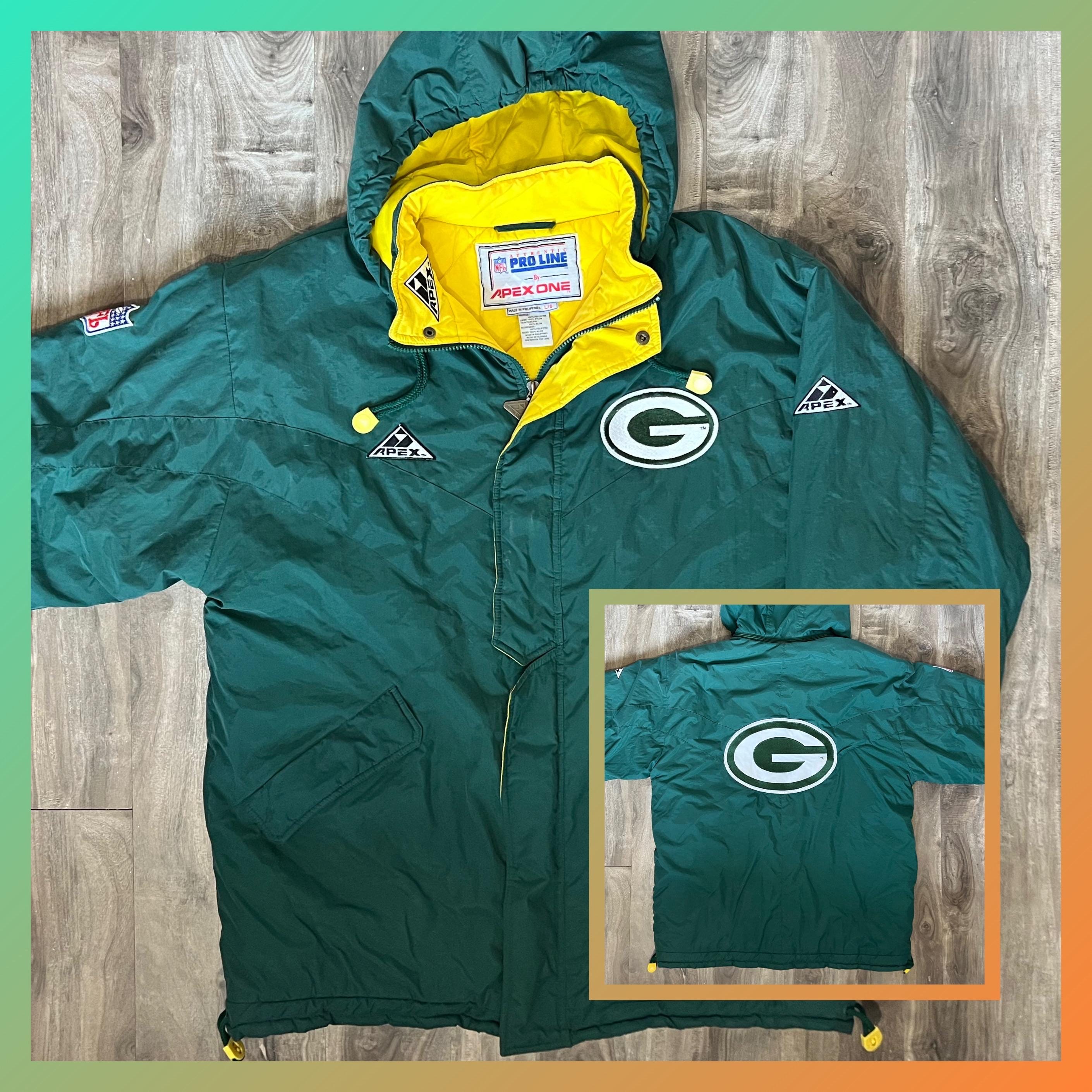 ウォームアップウェア APEX ONE NFL Packers 90s Vintage Green Bay Packers nfl Apex One Pro Line Packable