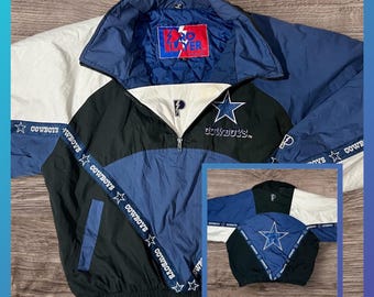 Vintage Pro Player Dallas Cowboys half zip pullover Jacket 90s