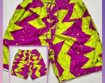 Retro Jordan 1990s Patterned Athletic Shorts