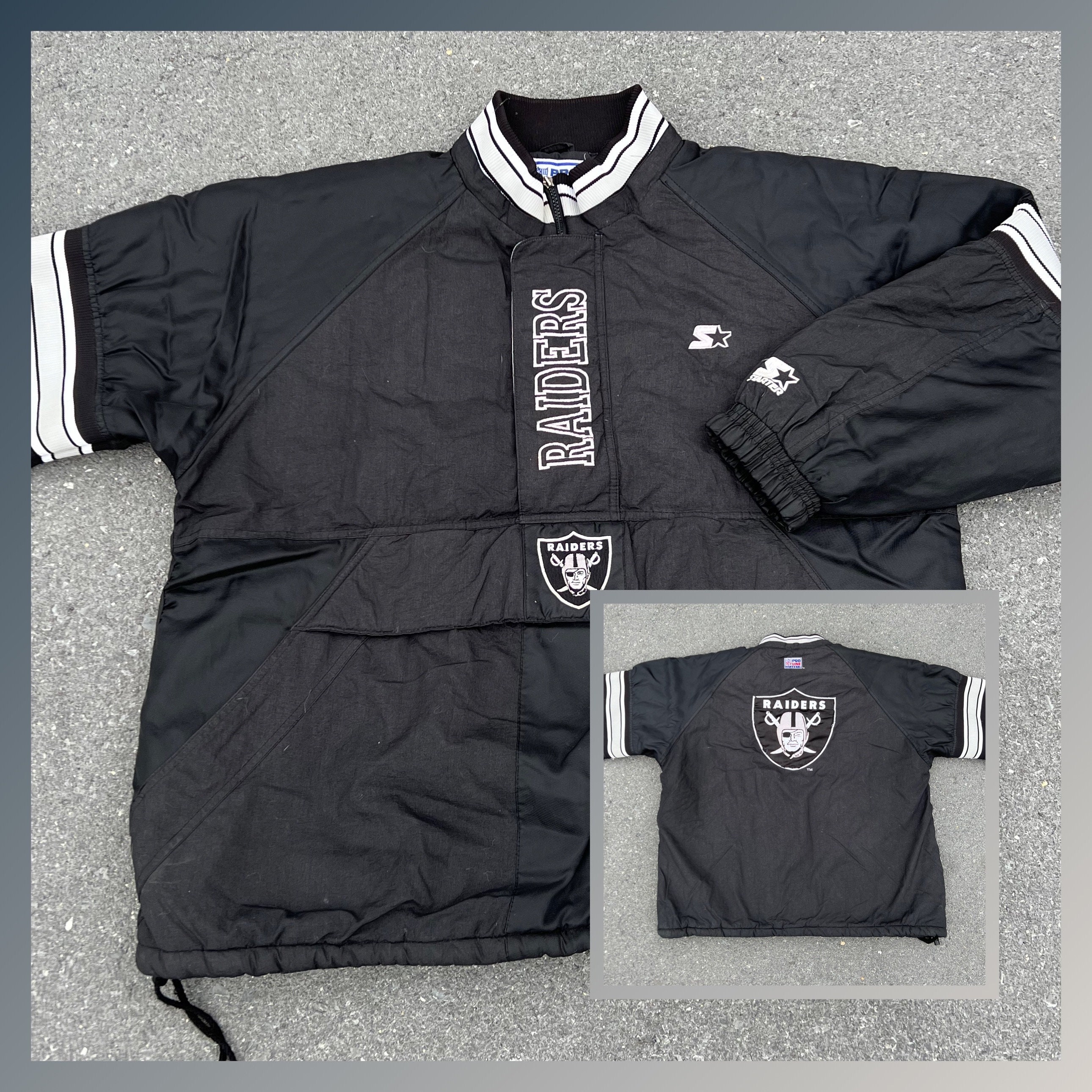 IRONさま専用90s STARTER NFL RAIDERS ジャケット ビックサイズ 90年代 STARTER スターター NFL RAIDERS