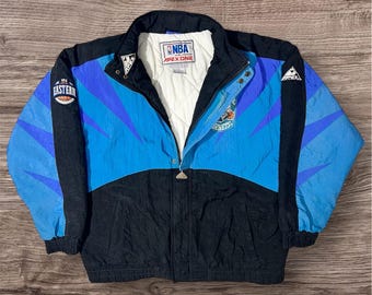 Chaqueta vintage Apex One de los Charlotte Hornets con cremallera