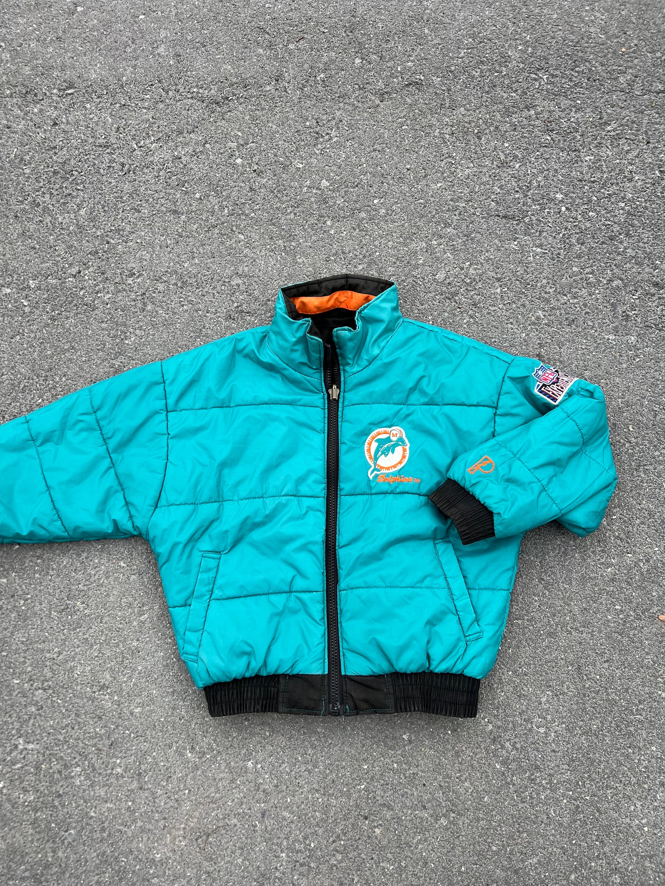Vintage 90s Pro Player Miami Dolphins Reversible Jacket NFL - Etsy