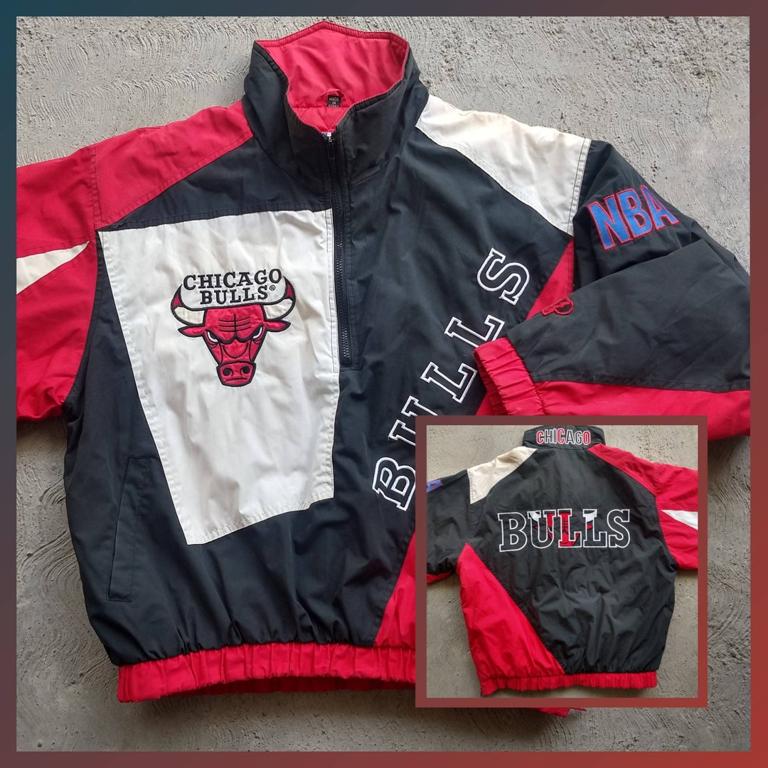 ジャケット・アウター NBA CHICAGO BULLS LONG GONE SWEAT JACKET Vintage Long Gone NBA Chicago Bulls Champs Sweatshirt sz L