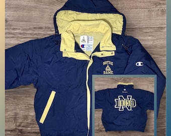 Vintage Champion Notre Dame Fighting Irish Puffer Jacket