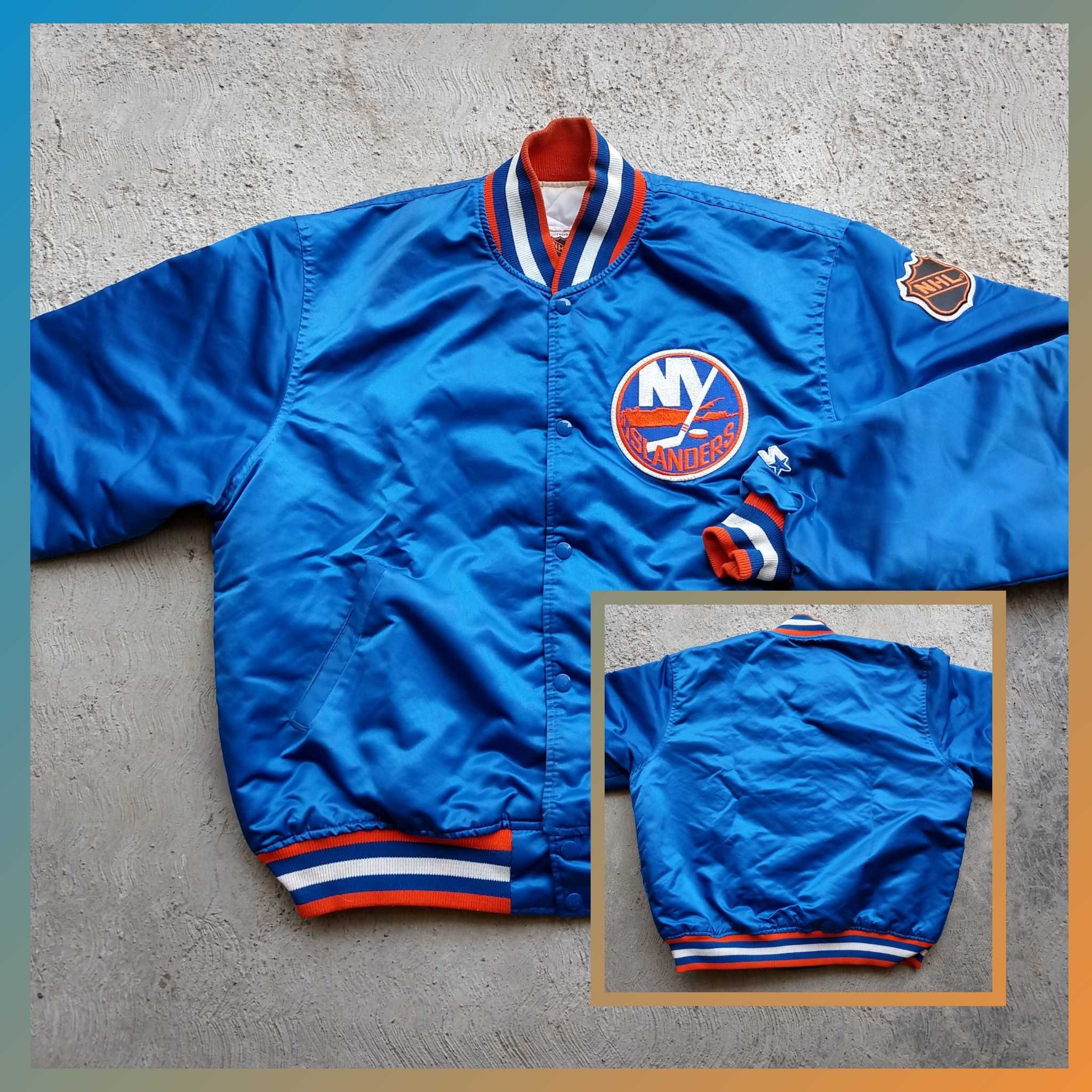 Vintage Starter New York Islanders Satin Bomber Jacket NHL 90s Etsy