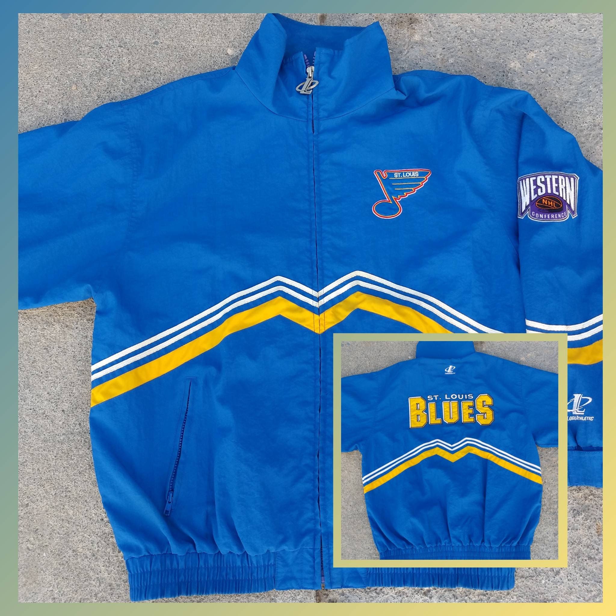 St Louis Blues Mens Blue Energy Light Weight Jacket