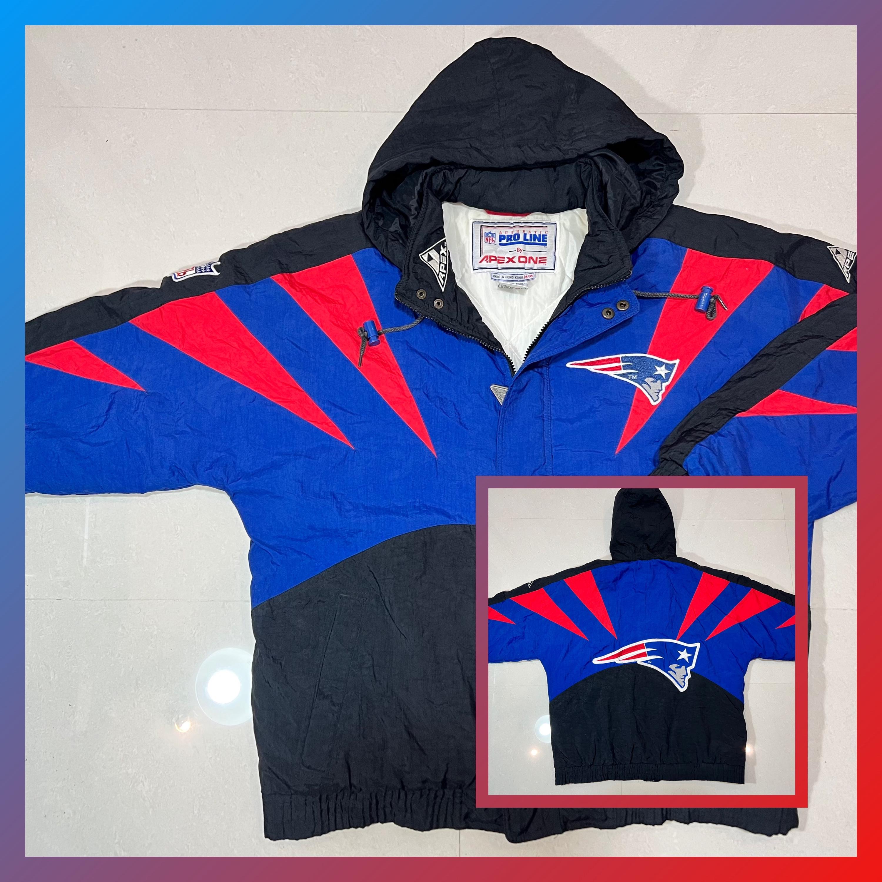 Vintage Apex One New England Patriots Full Zip Jacket Nfl 90s - Etsy