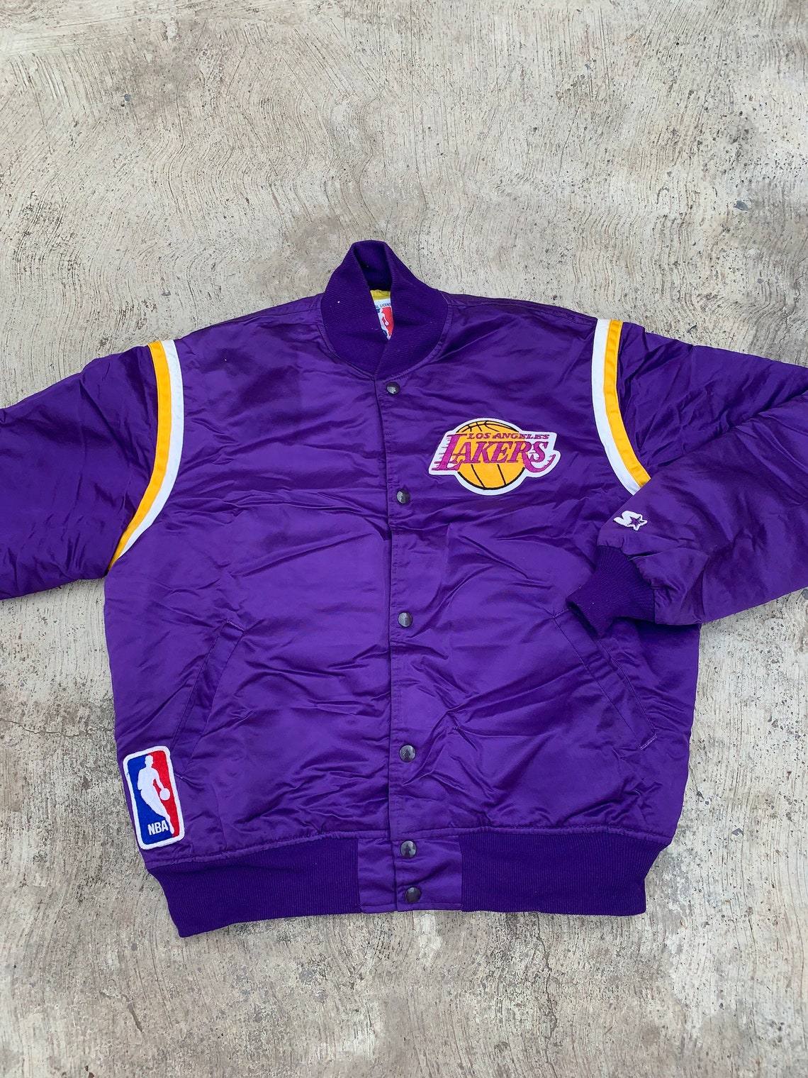 Vintage starter Los Angeles Lakers bomber satin jacket 90s Vintage starter Los Angeles Lakers bomber satin jacket 90s