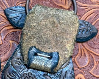 Leather Cow Keychain