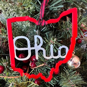 Script Ohio Ornament