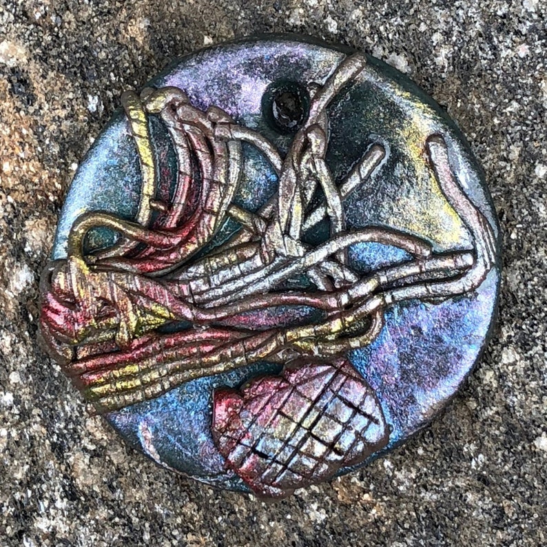 Handmade Iridescent Pendant