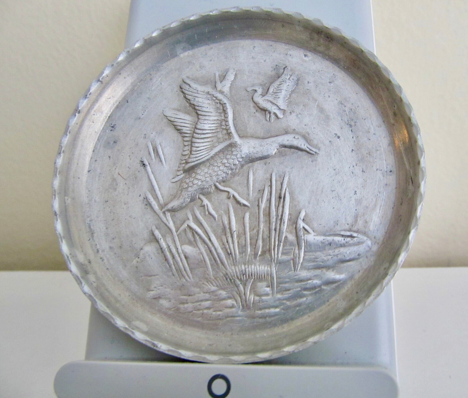 ON SALE Vintage Pewter Coasters/Tiny Plates 3 Wide Etsy