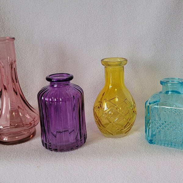 Small Glass Vases Etsy