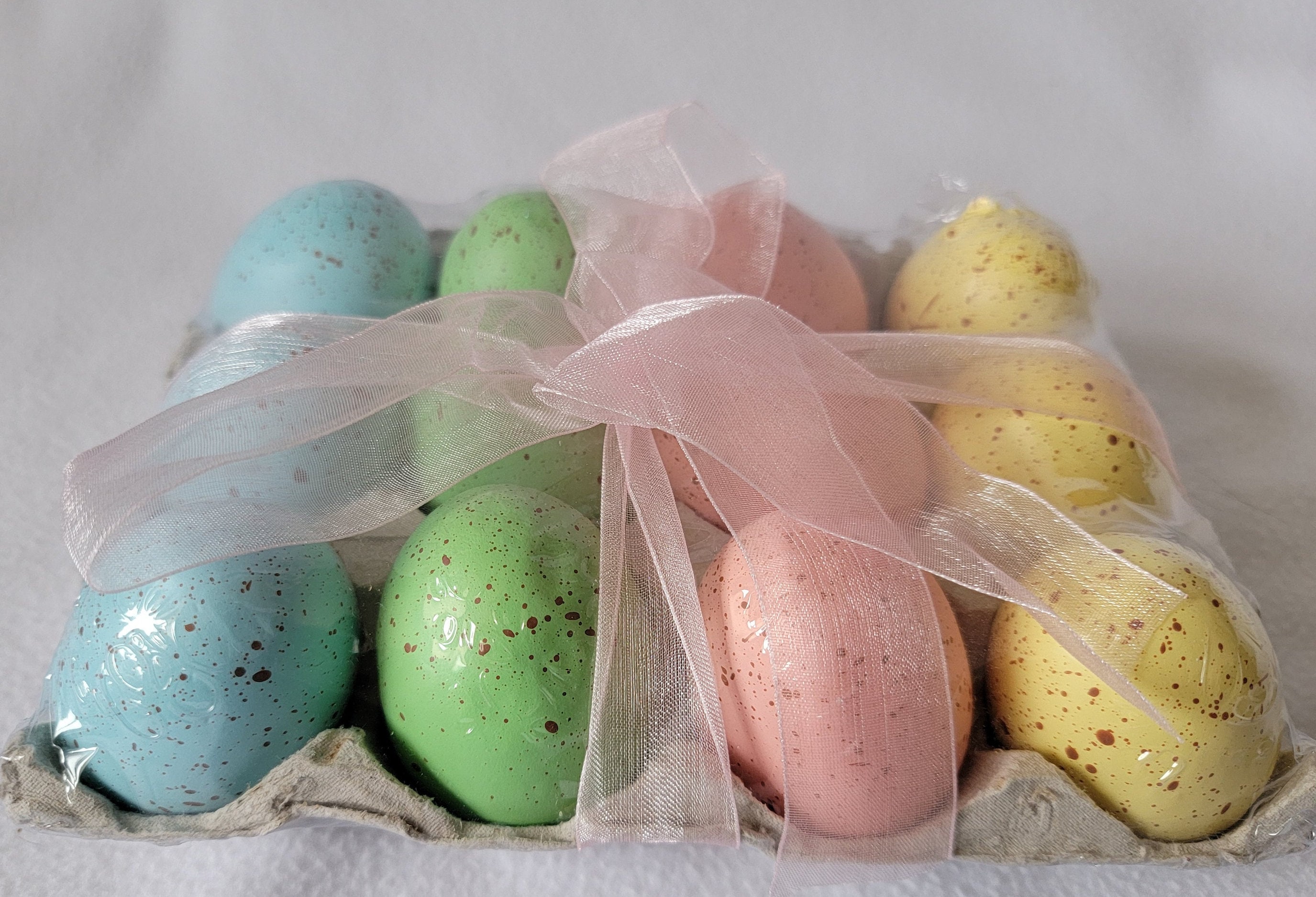 Details about   Easter Holiday Decorative Pastel Speckled Eggs in Carton Set 12 