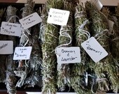 10 quot Smudge Sticks created using herbs from my garden can include Lavender, Lemon Balm, Lemon Verbena, Rosemary, Sage, Thyme, Mint.