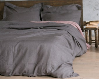 Ropa de cama de lino, Funda de edredón de lino, Juego de fundas de edredón, Fundas de almohada de lino, Ropa de cama King, Ropa de cama nórdica, Funda de edredón de lino