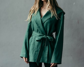 Linen Cardigan | Lightweight Summer Jacket | Boho Beach Cover Up