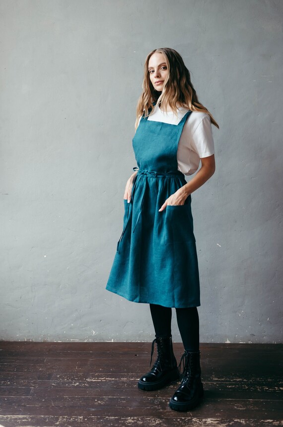 Apron Dress, Pinafore Apron, Pinafore 