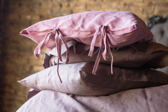 Linen european pillow clearance covers