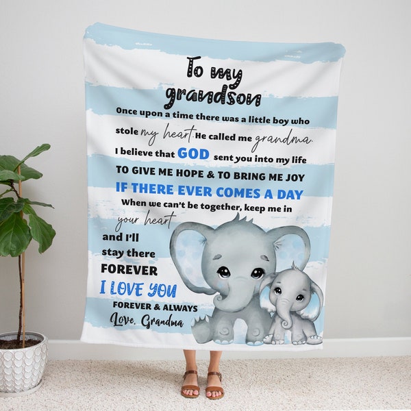 Grandson Blanket Etsy