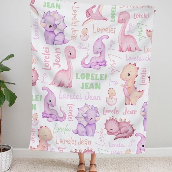 Dinosaur Blanket Etsy