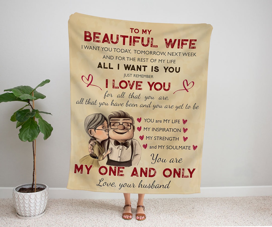 Personalized Wife Blanket, Romantic Blanket, I Love My Wife Blanket, to