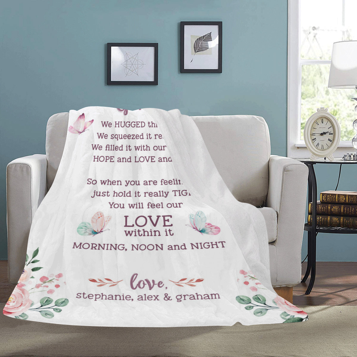 Personalized Grandma Blanket Grandmother Blanket Etsy UK