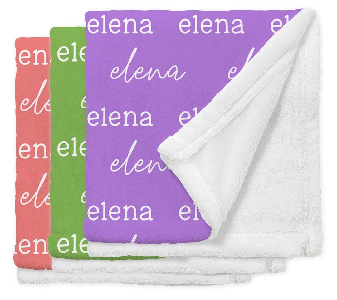 Personalized Baby Blanket With Name Personalized Name Custom Etsy