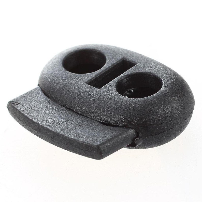 2 hole metal spring plastic end stopper 5mm cord locks end Etsy