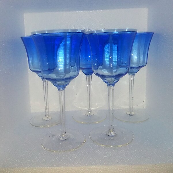 Vintage Wine Glasses Etsy