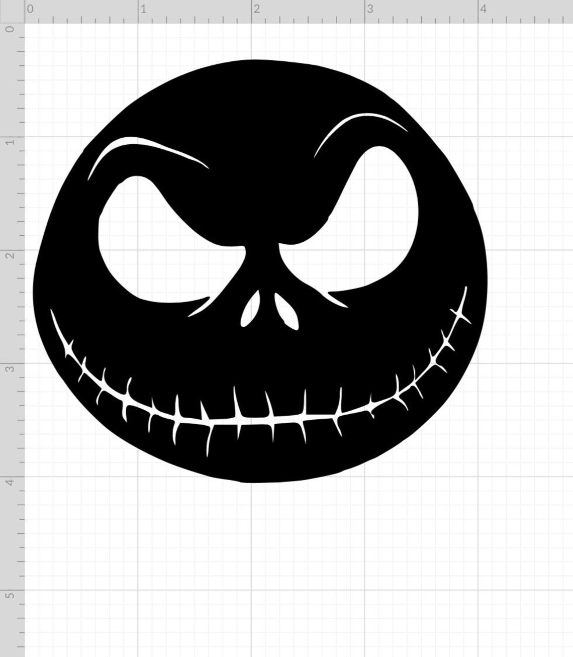 Jack Skellington Vinyl Decal Etsy