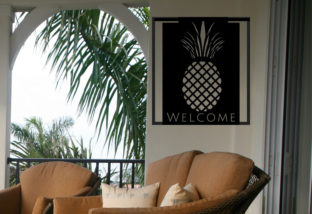 Pineapple Wall Art Pineapple Home Decor Outdoor Etsy