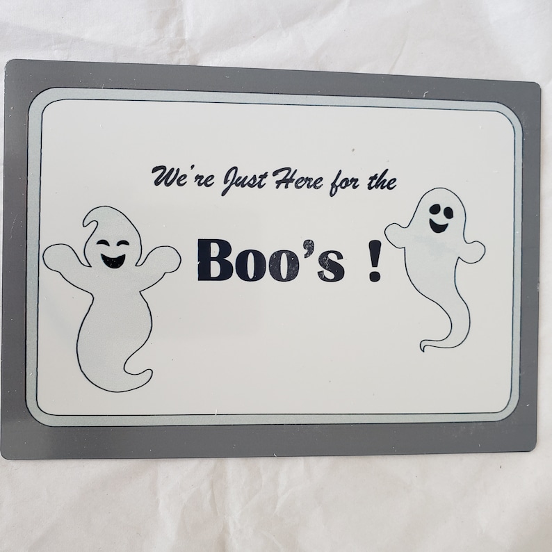 Ghost Halloween Sign Halloween Ghost Sign Metal Ghost Sign Small Halloween Sign
