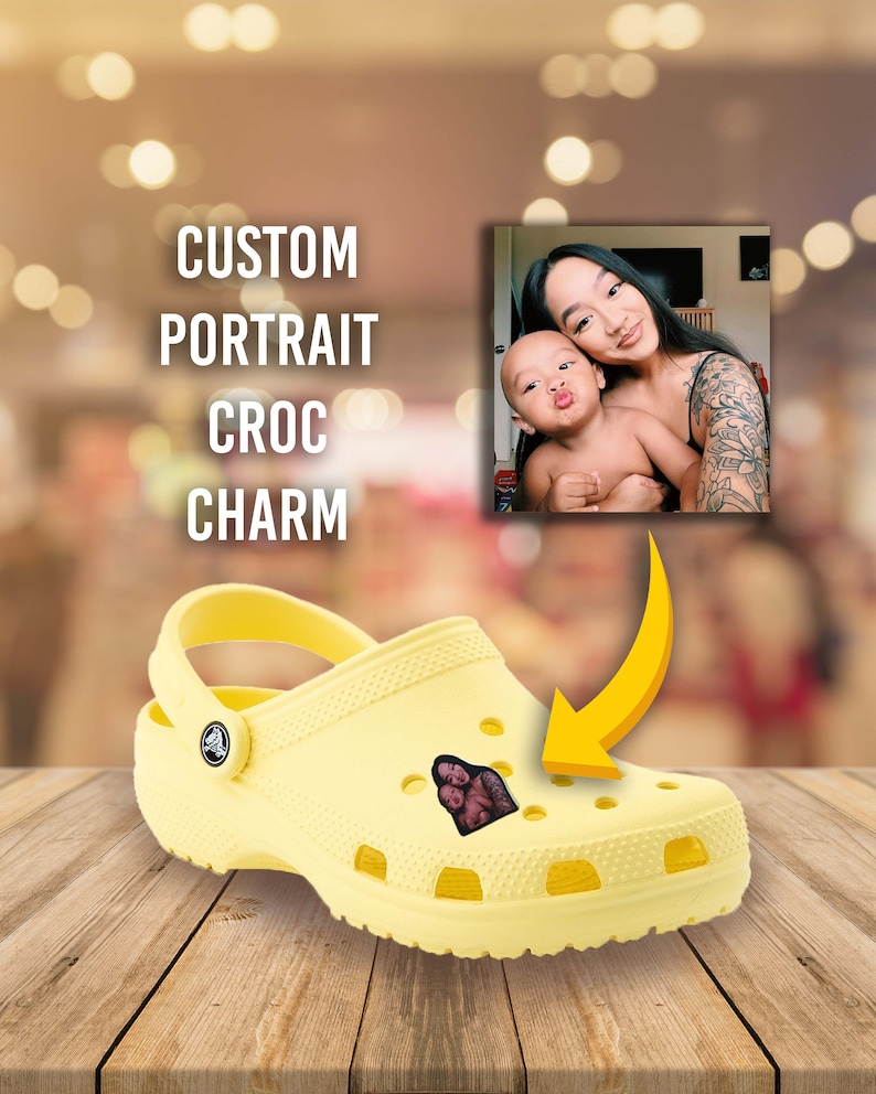 Custom Portrait Croc Charms | Croc Jibbitz 