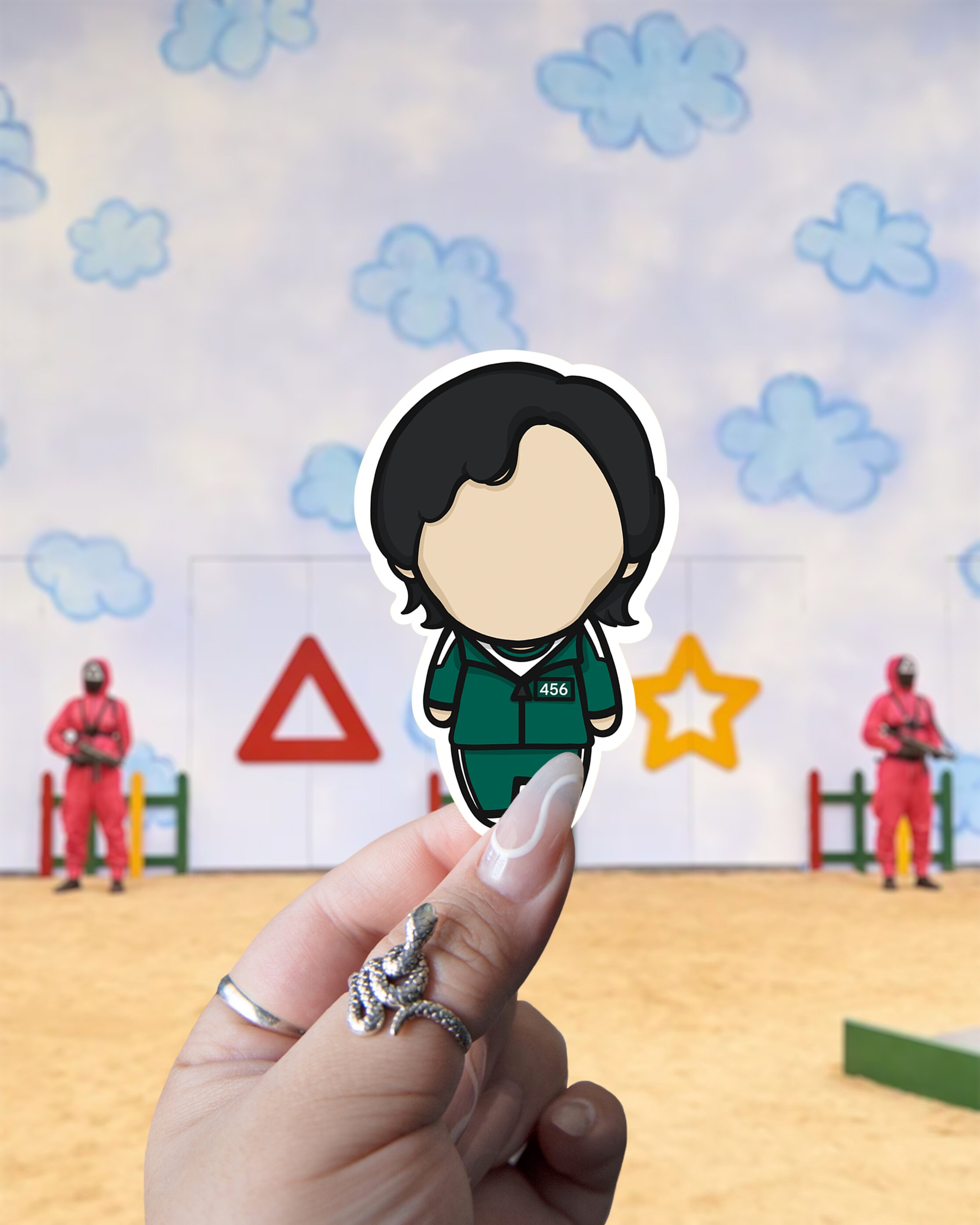 Squid Game Players Vinyl Stickers 456 067 199 240 | Etsy