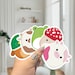 Squishmallow Favorites Vinyl Stickers | Avery the Duck, Malcolm the Mushroom, Ronnie the Cow, Caedyn the Pink Cow, Wendy the Frog 