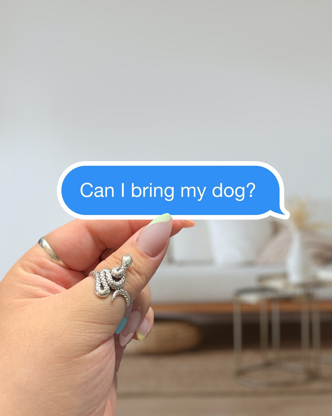 Can I Bring My Dog Sticker Etsy