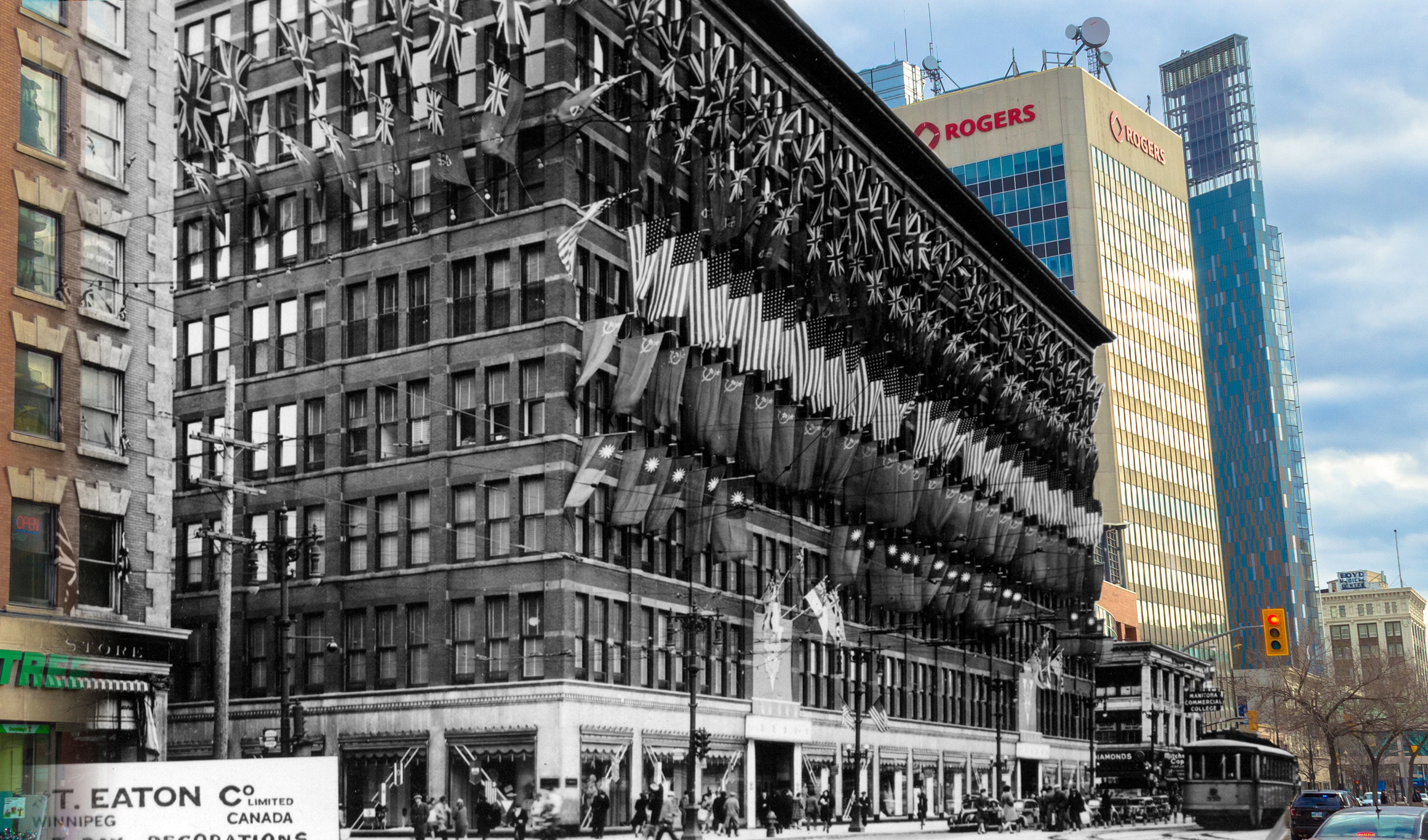 Decorations On The Eaton S Store Winnipeg 1945 Now Print 11