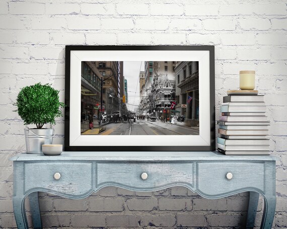 King Street Yonge Street Toronto 1904 Now Print 3 Etsy