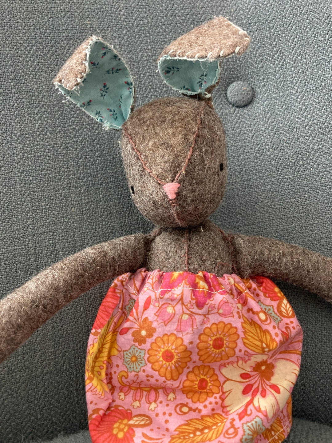 Handmade Wool Felt Bunny - Etsy